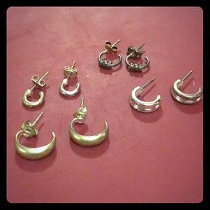 4 Sets of Children Hoop Earrings